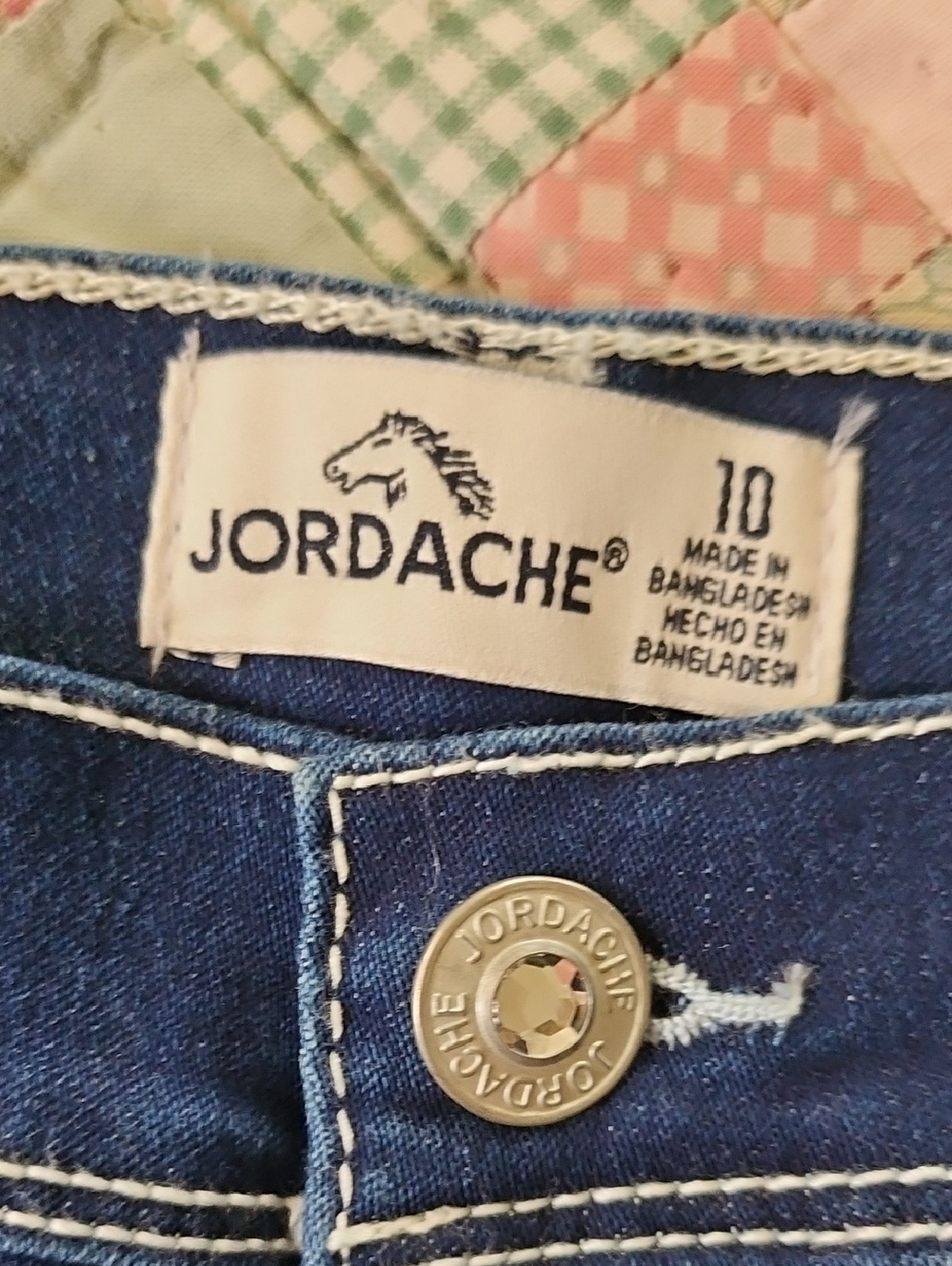 Jordache Girls JD Crochet Pocket Bermuda Shorts-  Color Drkezy - Picture 3 of 8